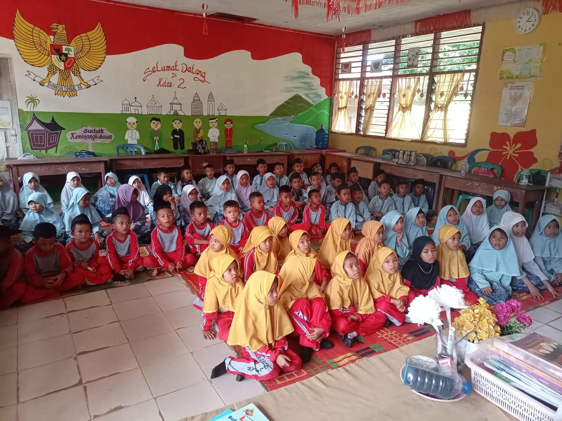 Perpustakaan Keliling ke SDN 01 Pasar Laban, Kec. Bungus Teluk Kabung